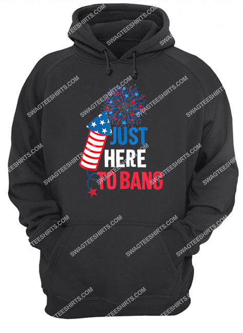 4th of july i'm just here to bang usa flag sunglasses hoodie 1