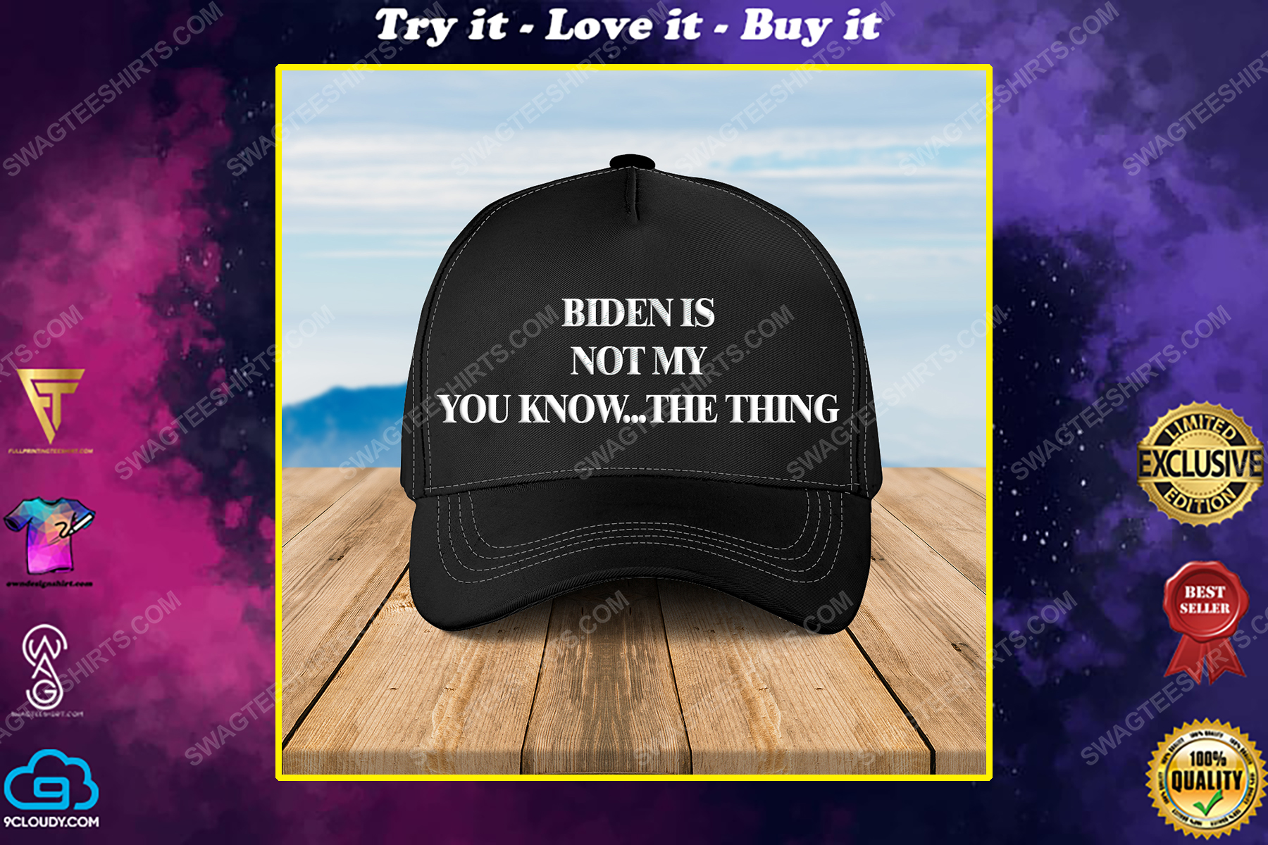 Biden is not my you know the thing full print classic hat