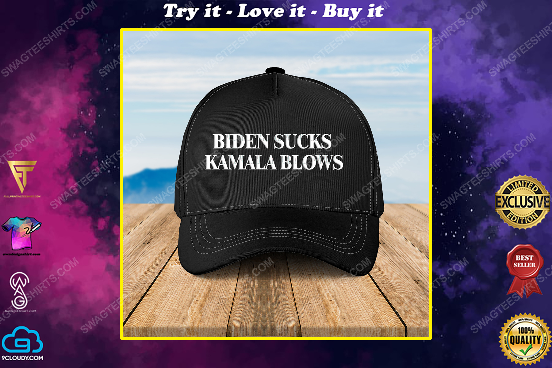 Biden sucks kamala blows full print classic hat