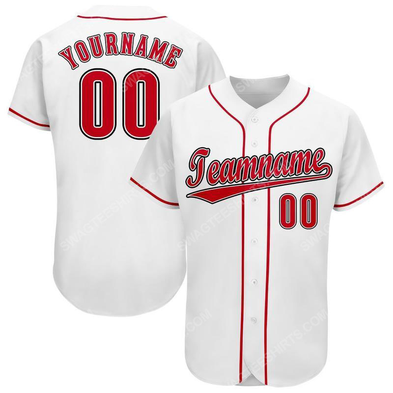 Custom name the cincinnati reds team full printed baseball jersey 1(1) - Copy