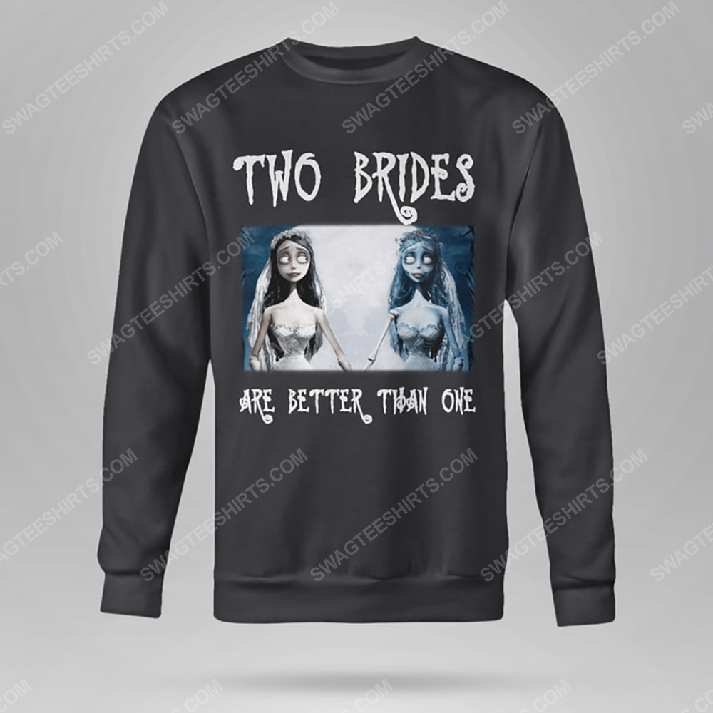 Halloween corpse bride two brides are better than one sweatshirt(1)