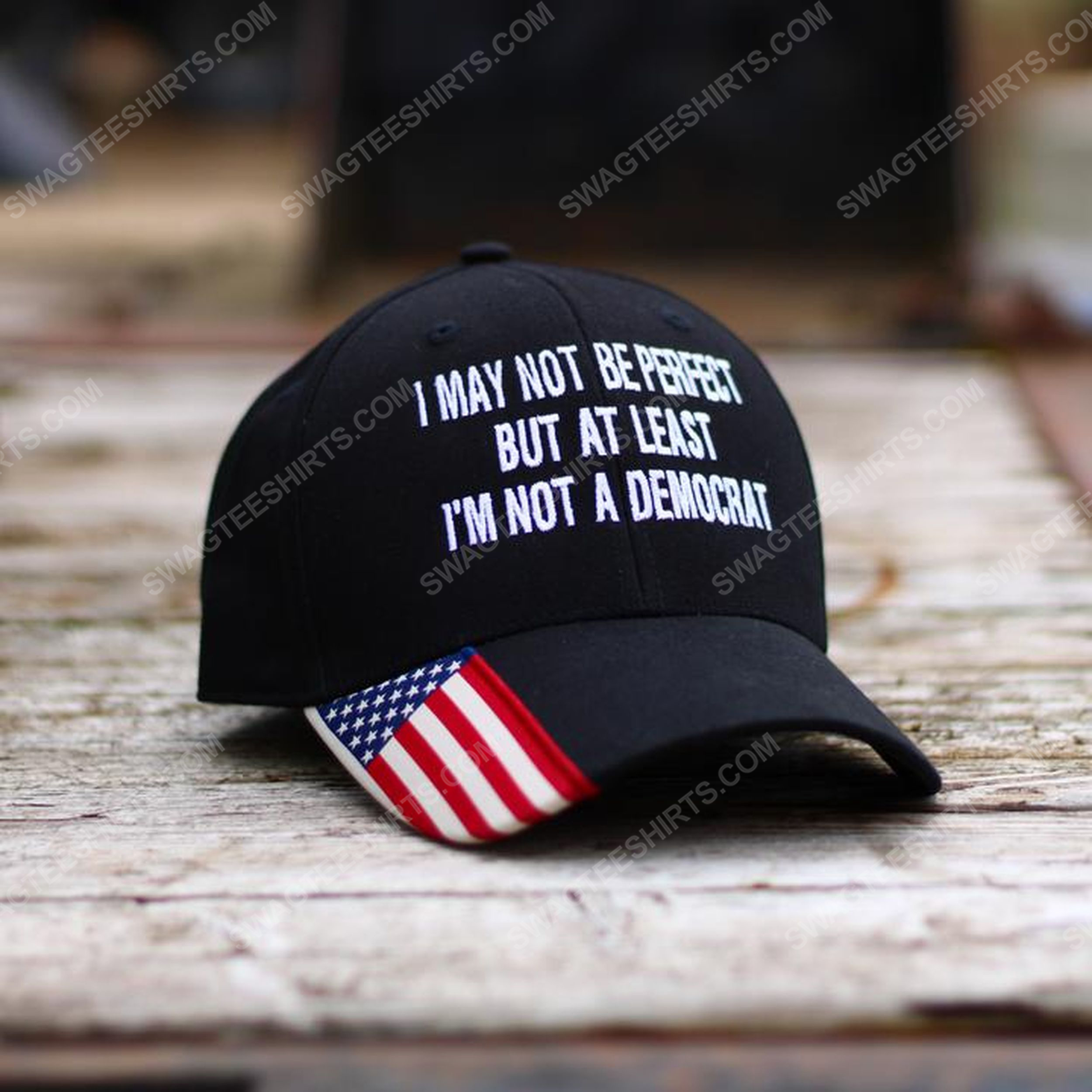 I may not be perfect but at least i'm not a democrat american flag full print classic hat 1 - Copy (2)