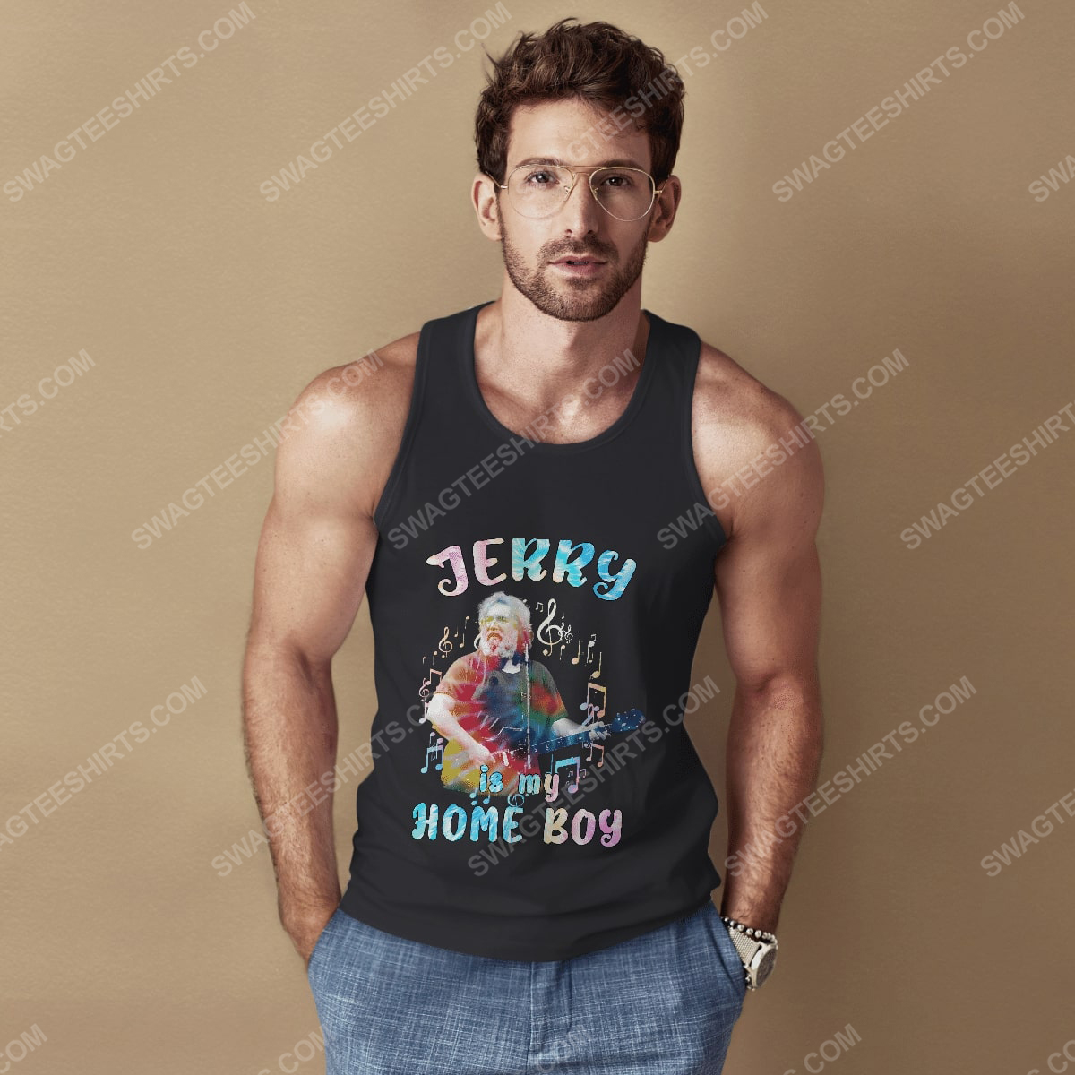 Jerry is my home boy grateful dead rock band tank top 1(1)