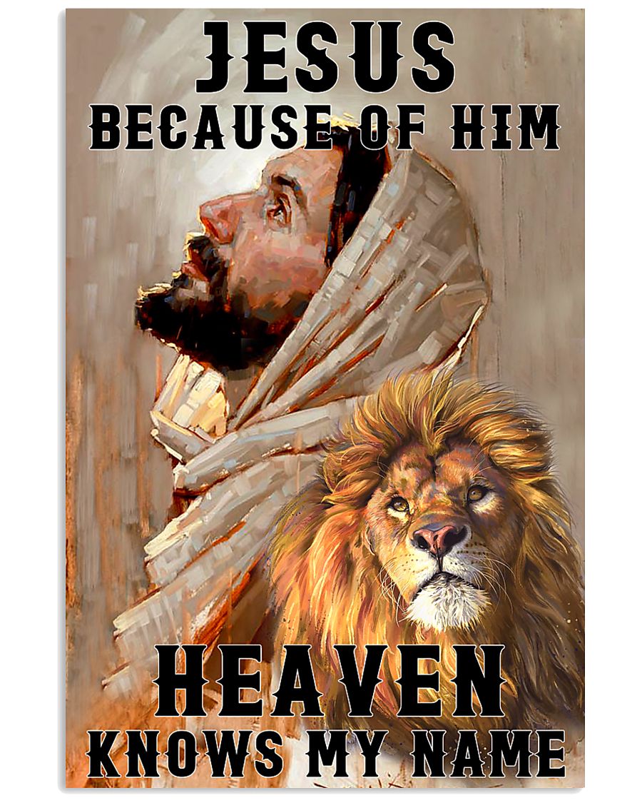 Jesus because of him heaven knows my name lion poster 1
