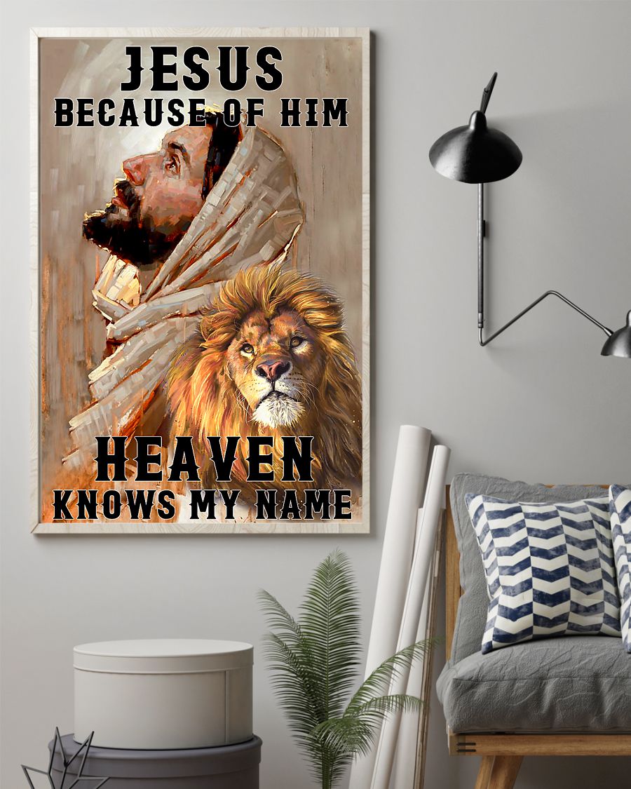 Jesus because of him heaven knows my name lion poster 2