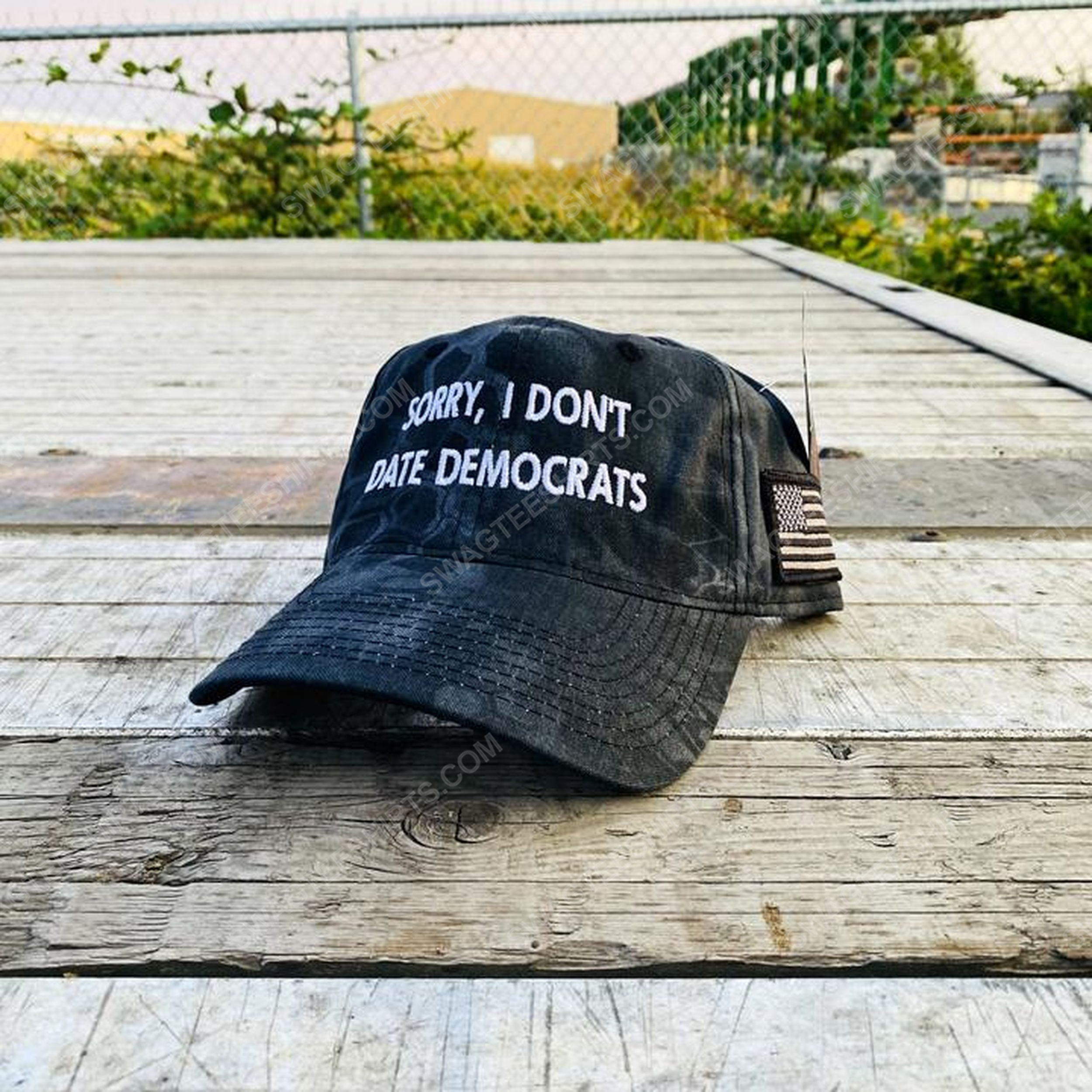 Sorry i don't date democrats american flag full print classic hat 1 - Copy (2)