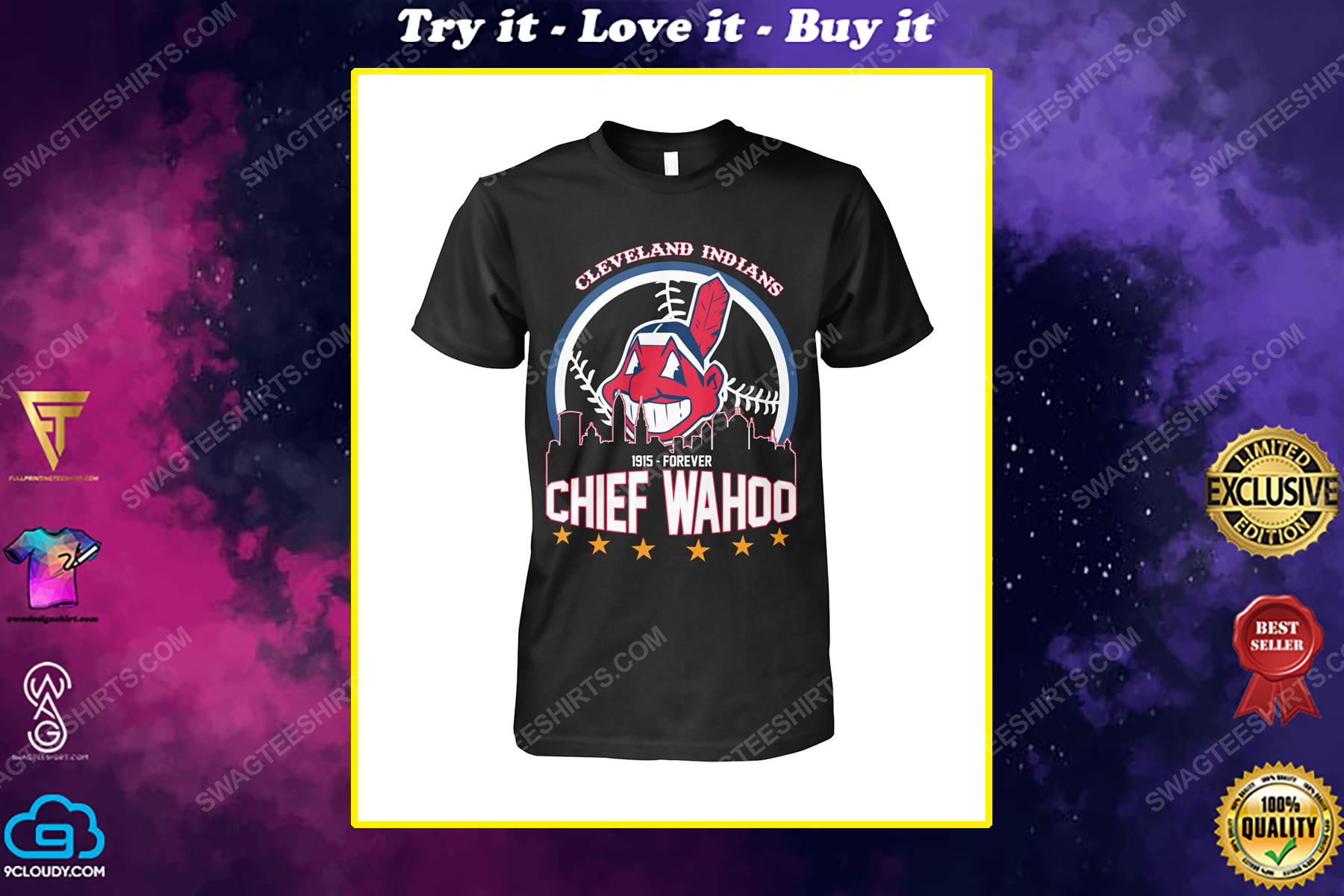 The cleveland indians 1915 forever chief wahoo shirt