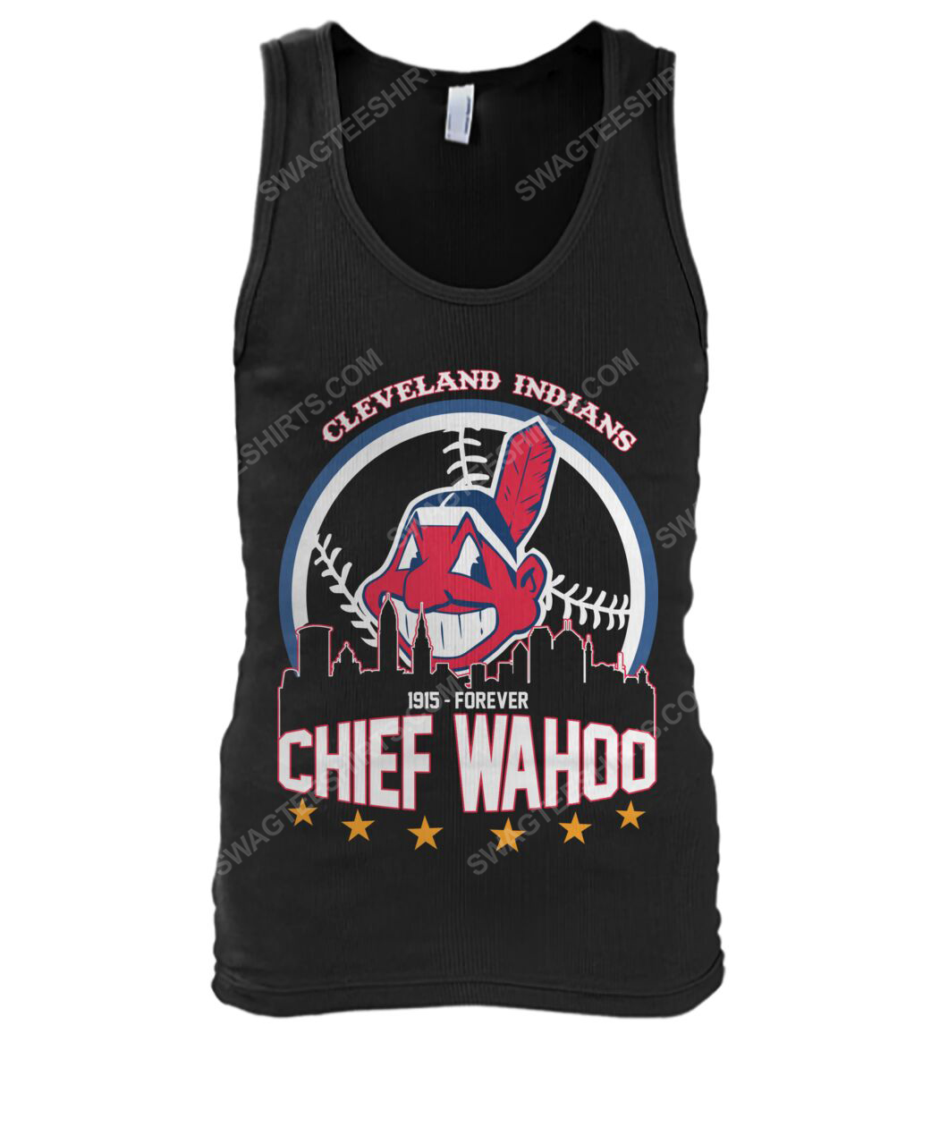 The cleveland indians 1915 forever chief wahoo tank top 1