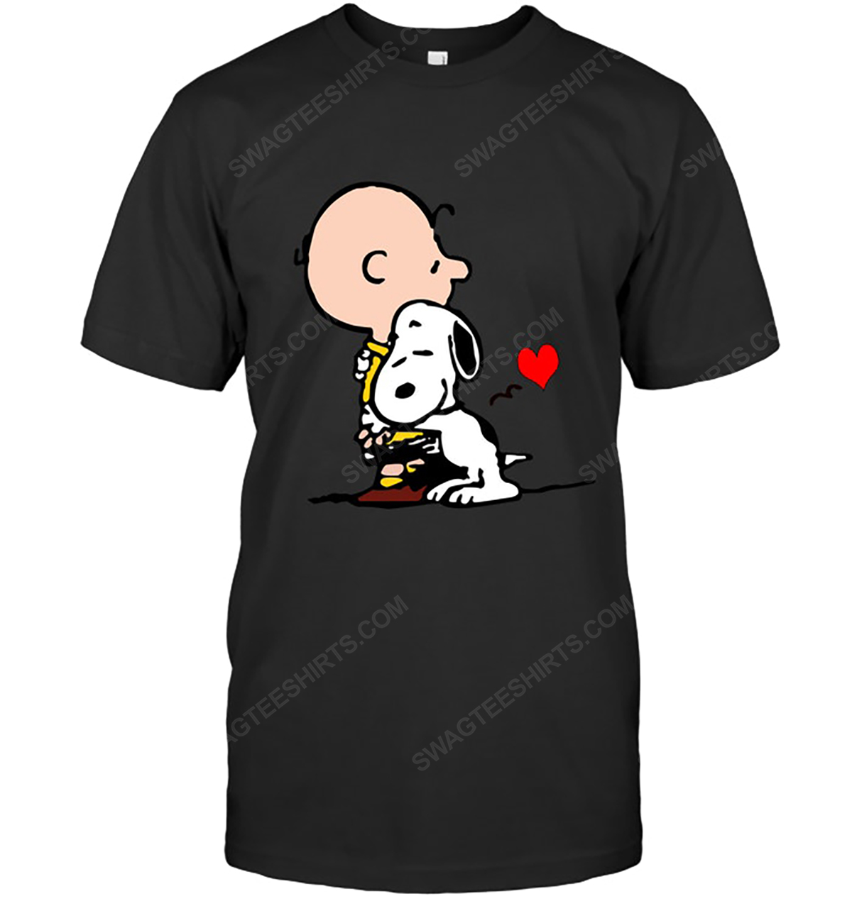 The peanuts snoopy and charlie brown love tshirt 1