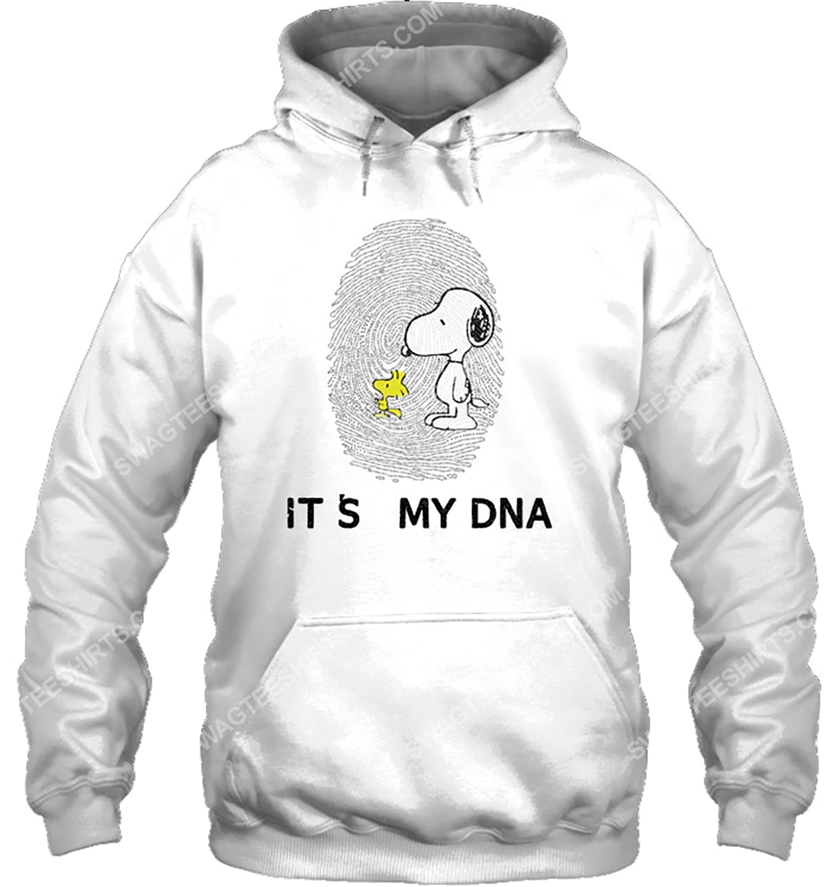 The peanuts snoopy and woodstock it's my dna hoodie 1