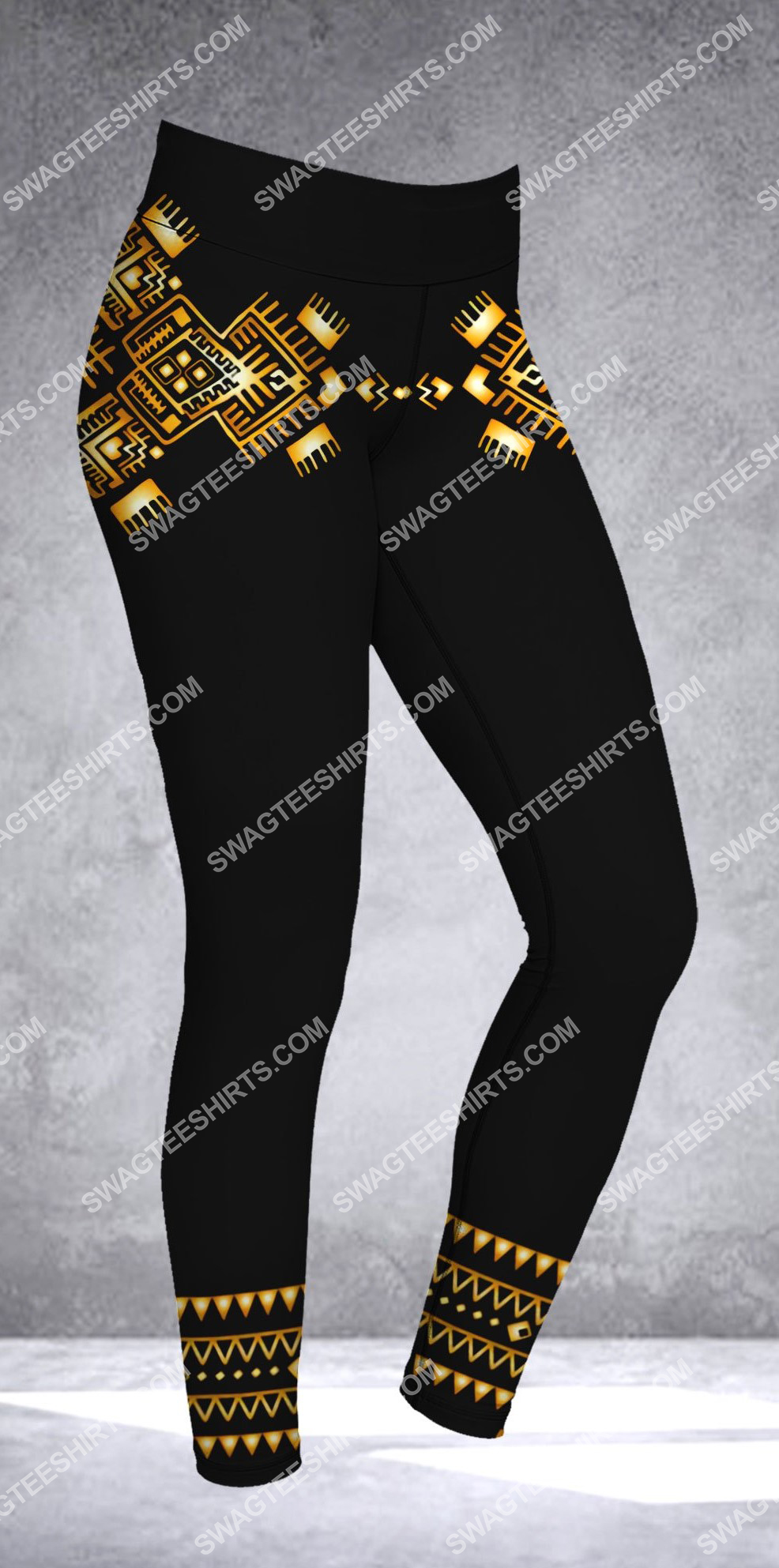 african symbol all over printed legging 1 - Copy