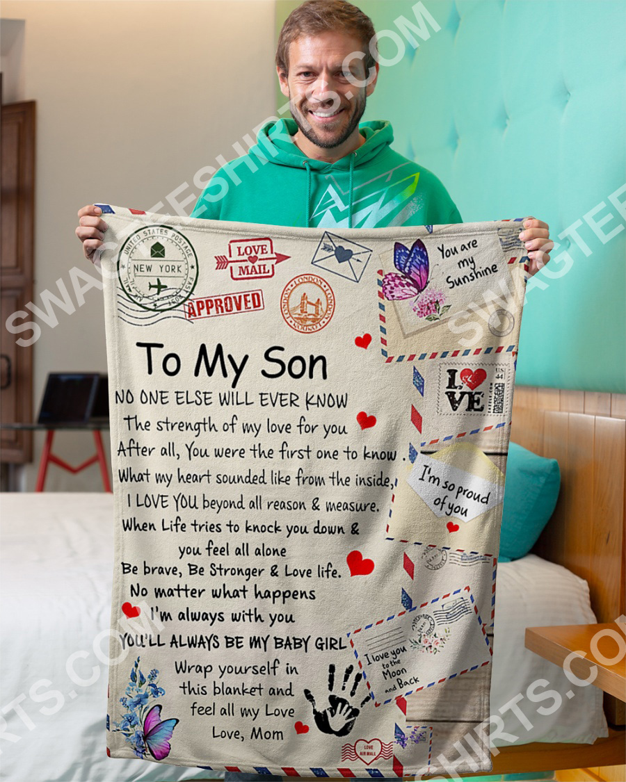 air mail to my son be strong and love life your mom blanket 2(1)