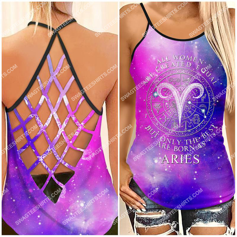 all women are created equal but only the best are born as aries strappy back tank top 1 - Copy (2)