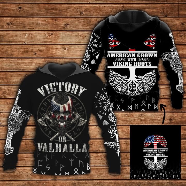 american grown viking roots all over printed shirt 1