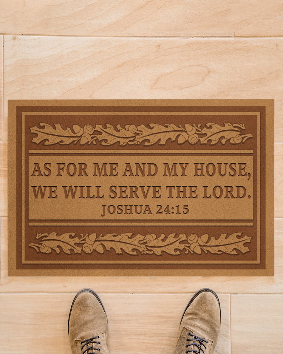 as for me and my house we will serve the lord full printing doormat 3