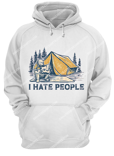 bear i hate camping for camper hoodie 1