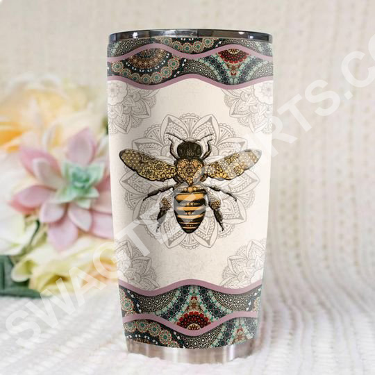bee mandala all over printed stainless steel tumbler 2(1) - Copy