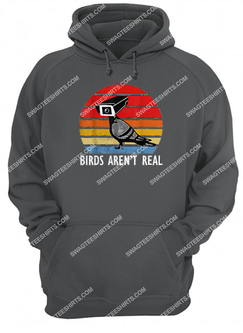 birds are not real retro funny bird watching spies hoodie 1