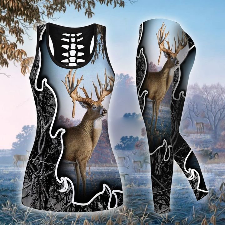 blue hunting deer for hunter all over printed shirt 3