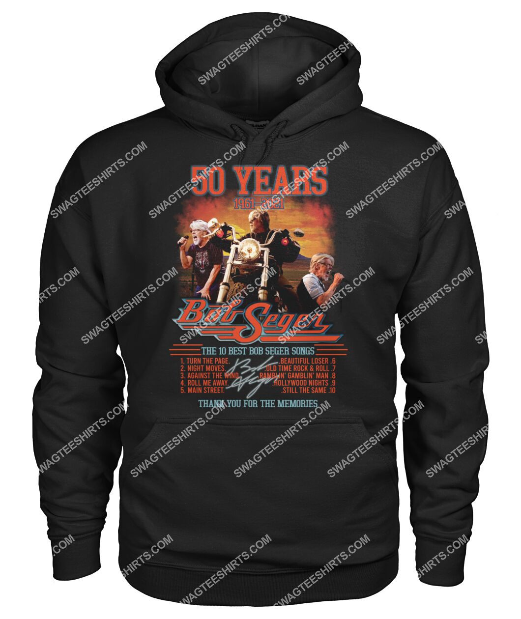bob saget 50 years thank you for memories signature hoodie 1