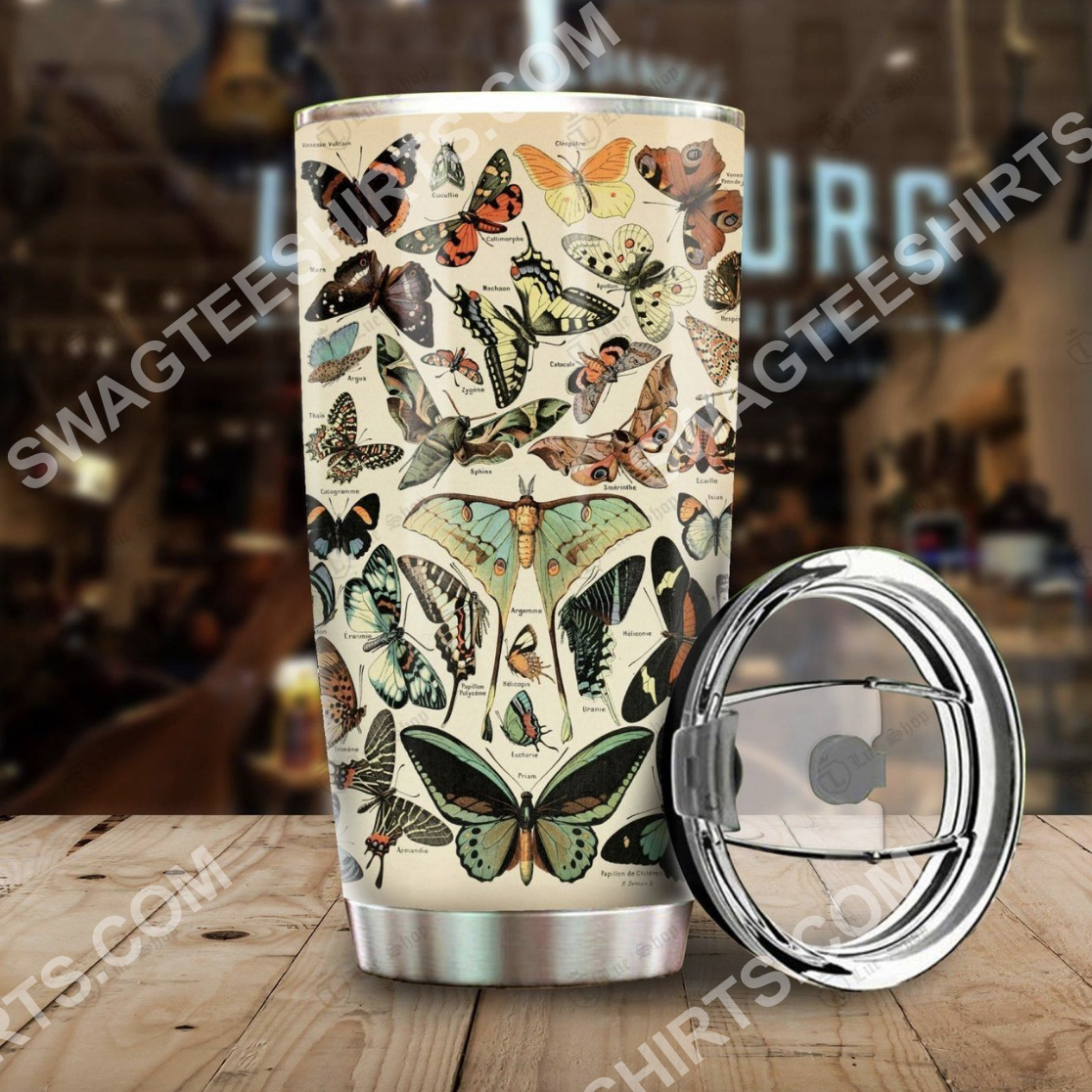 butterfly breeds all over printed stainless steel tumbler 2(1) - Copy