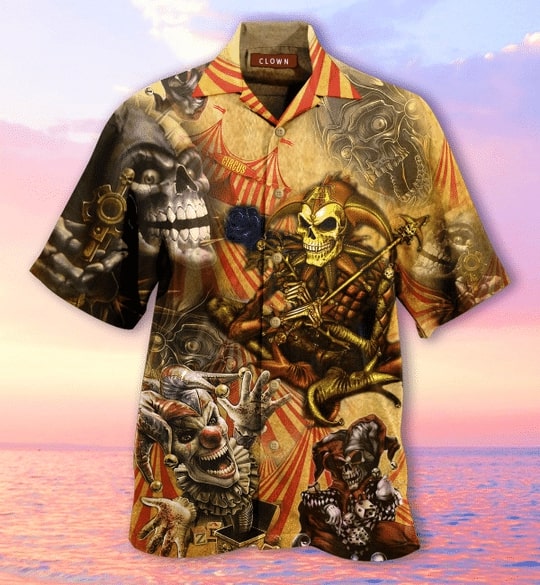 by blood a king in heart a clown all over printed hawaiian shirt 2
