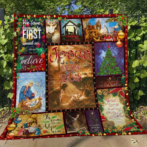 christmas time Jesus is the reason for the season all over print quilt 4