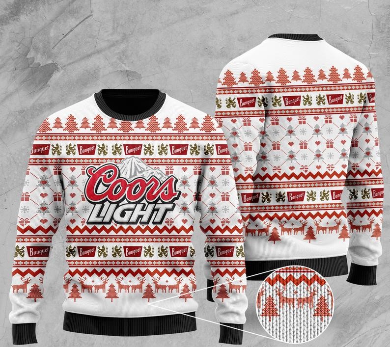 christmas time coors light all over printed ugly christmas sweater 2 - Copy (2)