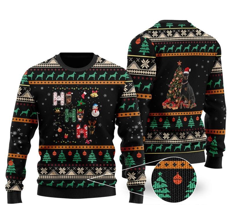 christmas time doberman all over printed ugly christmas sweater 2 - Copy (3)