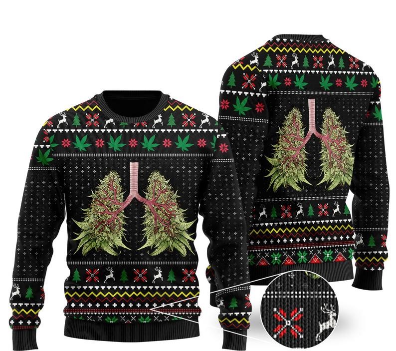 christmas time lung tree all over printed ugly christmas sweater 2 - Copy (2)