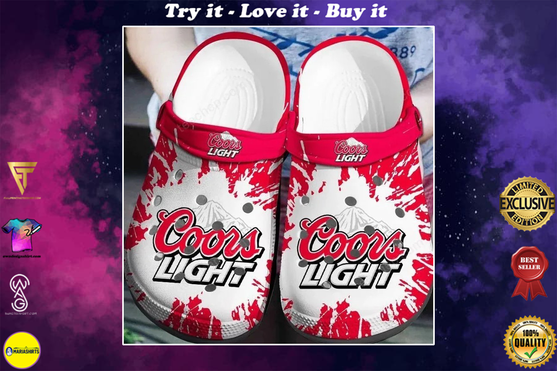 coors light beer crocband clog - Copy