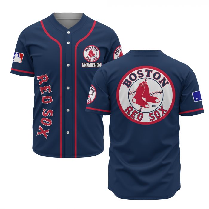 custom name boston red sox baseball shirt 2