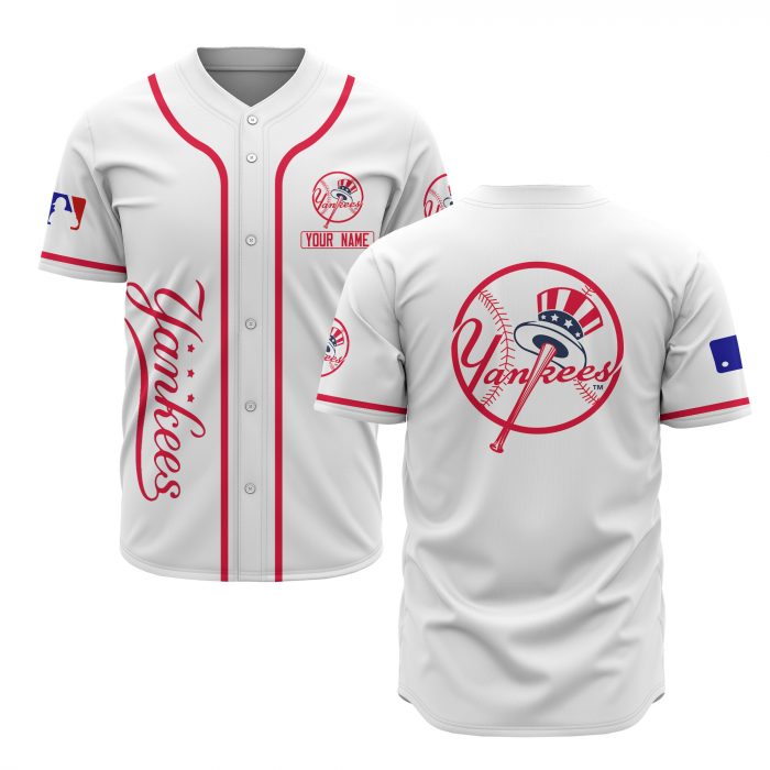 custom name new york yankees baseball shirt 1