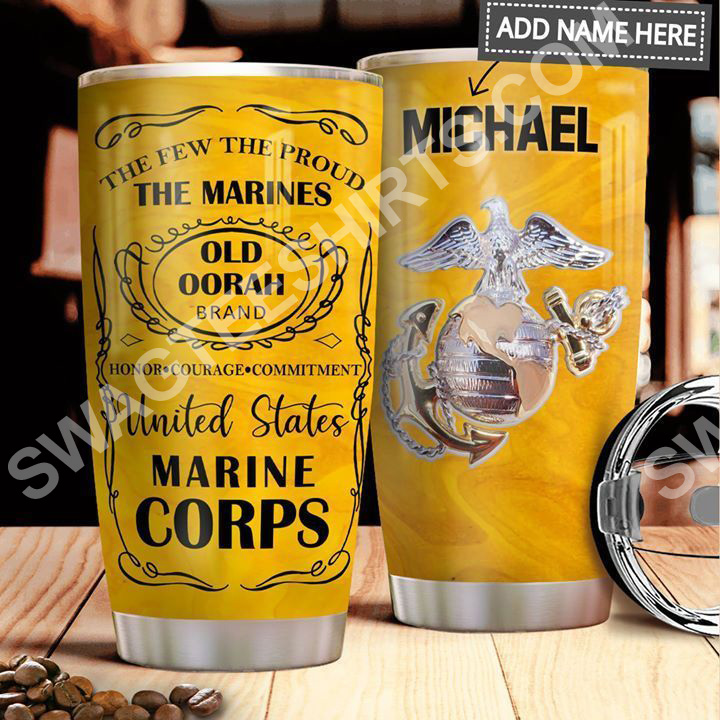 custom name the united states marine corps all over printed stainless steel tumbler 2(1) - Copy