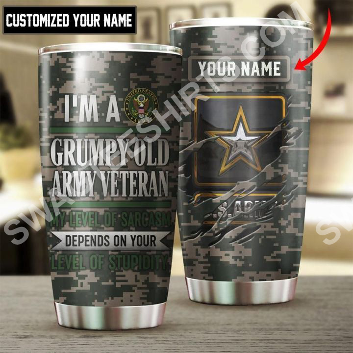 custom name us army veteran all over printed stainless steel tumbler 2(1) - Copy