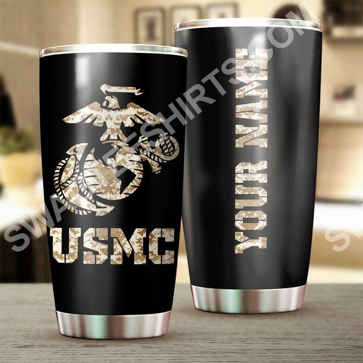 custom name usmc camo all over printed stainless steel tumbler 2(1) - Copy