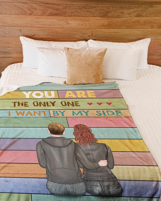 custom name you are the only one i want by my side blanket 4