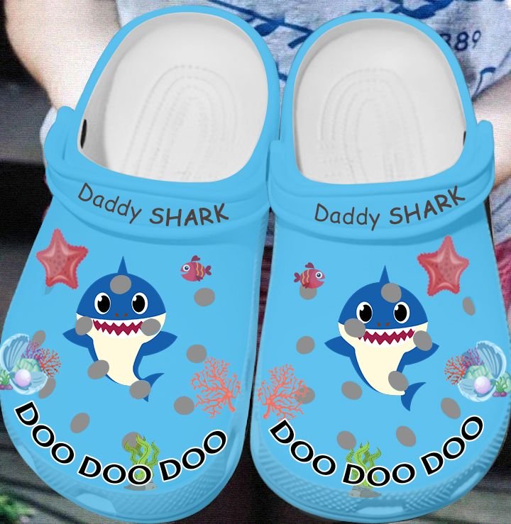 daddy shark doo doo doo crocband clog 1