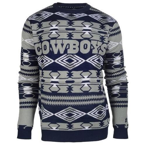 dallas cowboys aztec print ugly christmas sweater 2