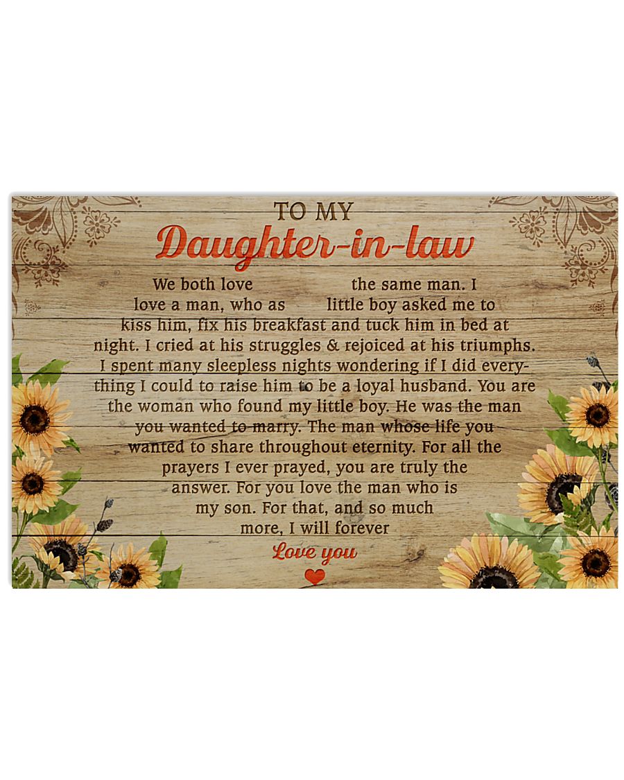 daughter-in-law so much more ill forever love you sunflower poster 2