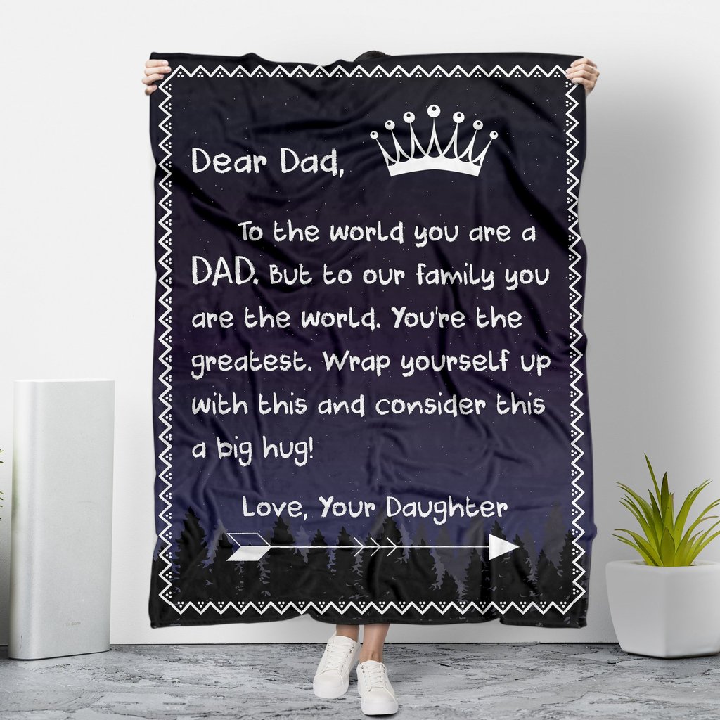 dear dad wrap yourself up with this love your daughter blanket 2