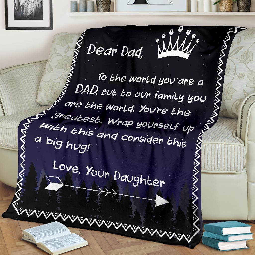 dear dad wrap yourself up with this love your daughter blanket 3