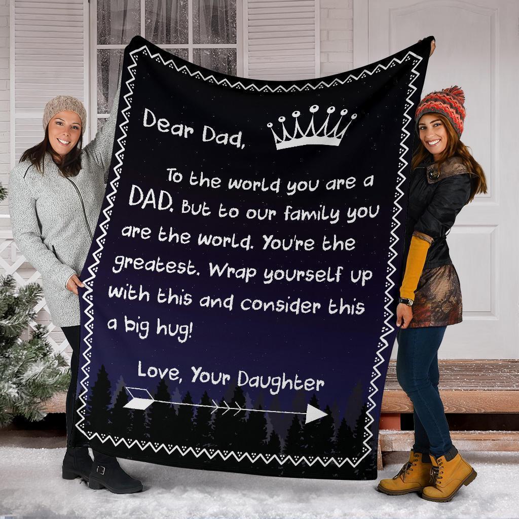 dear dad wrap yourself up with this love your daughter blanket 5