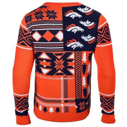 denver broncos patches ugly christmas sweater 3