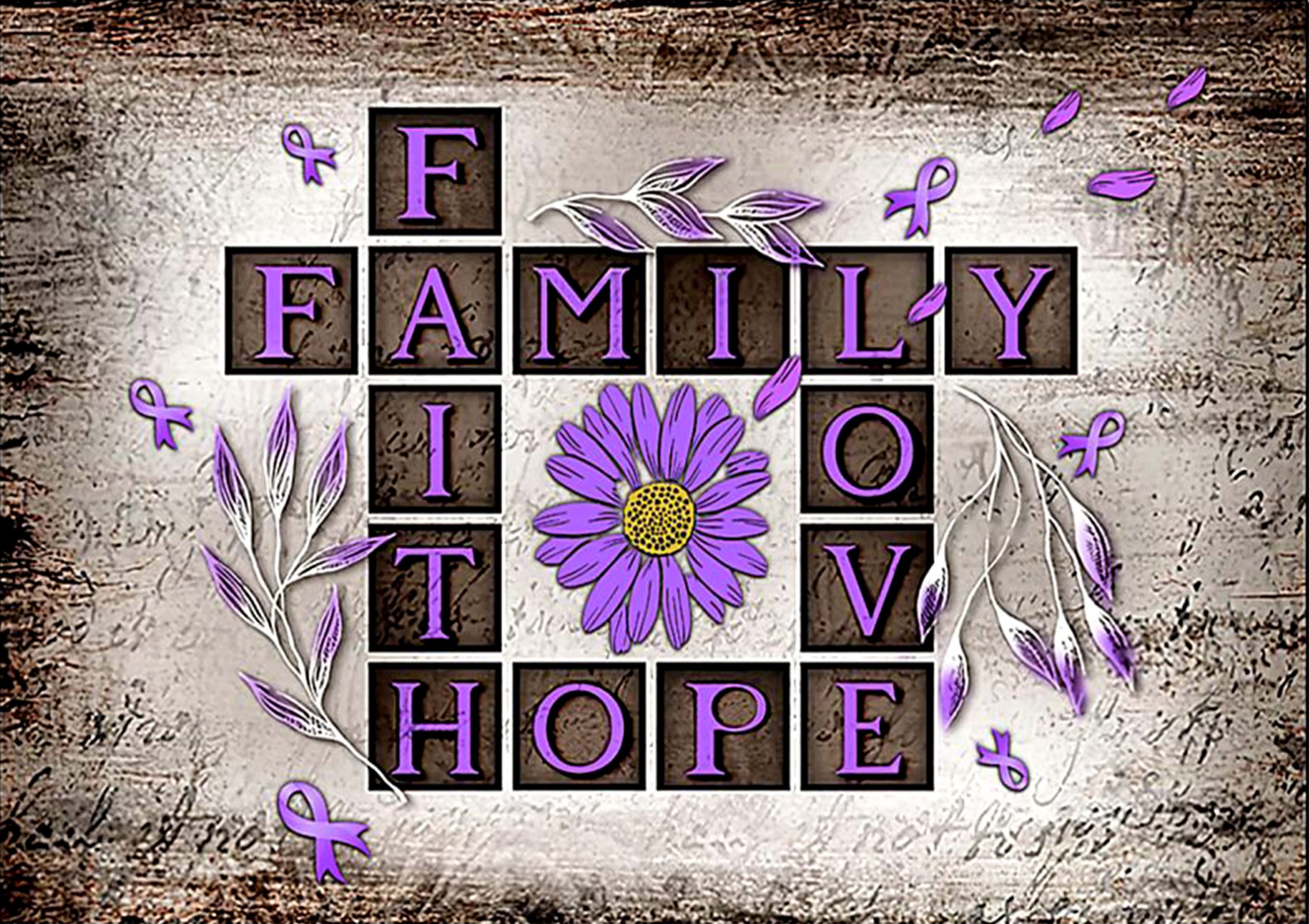 faith hope love family alzheimers disease poster 1