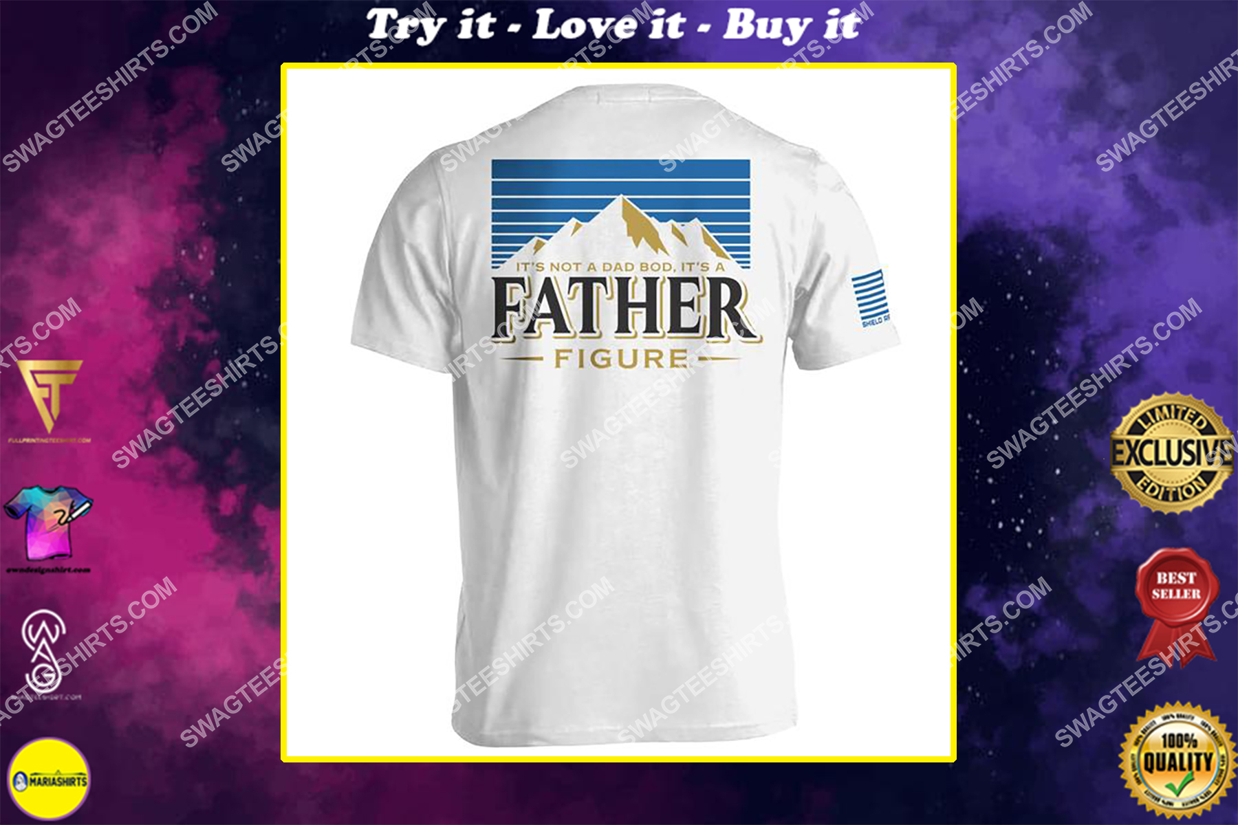 fathers day its not a dad bod its a father figure shirt