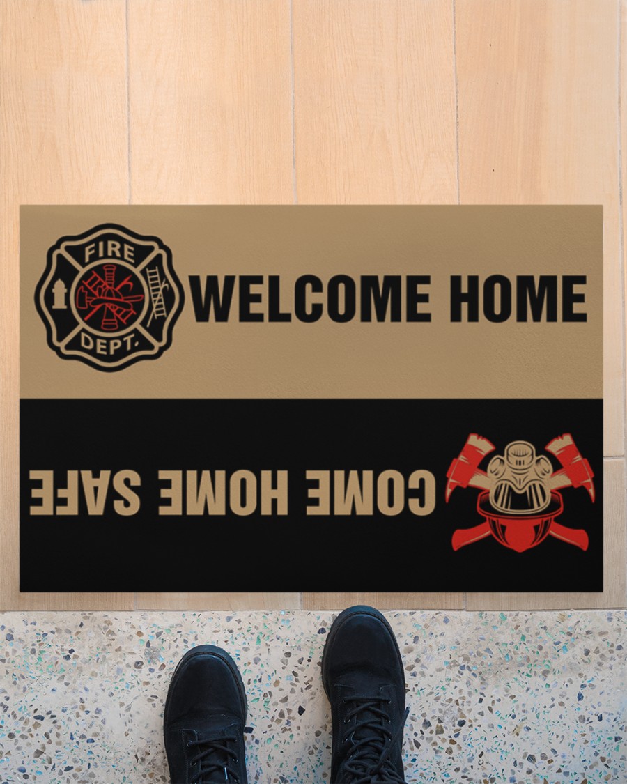 firefighter welcome home full printing doormat 4