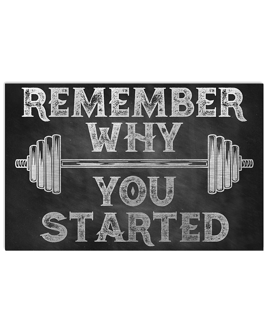 fitness remember why you started poster 1