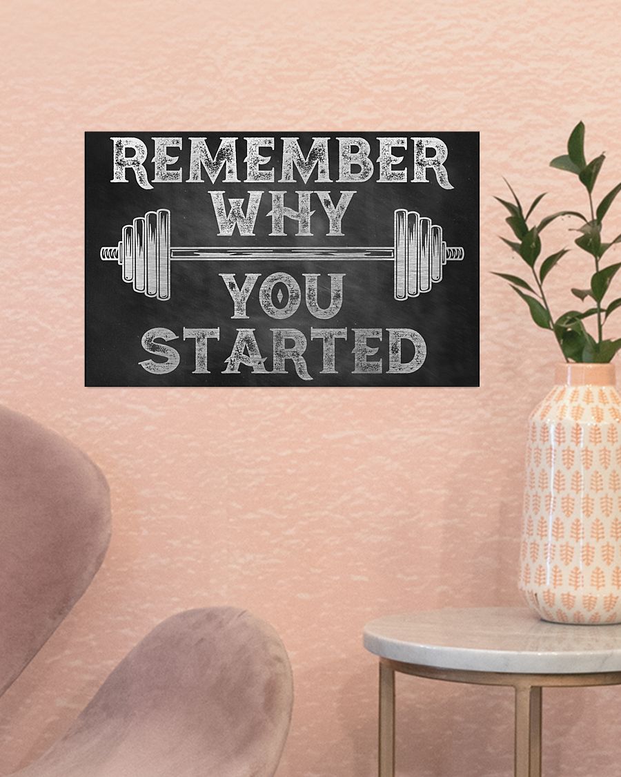 fitness remember why you started poster 2