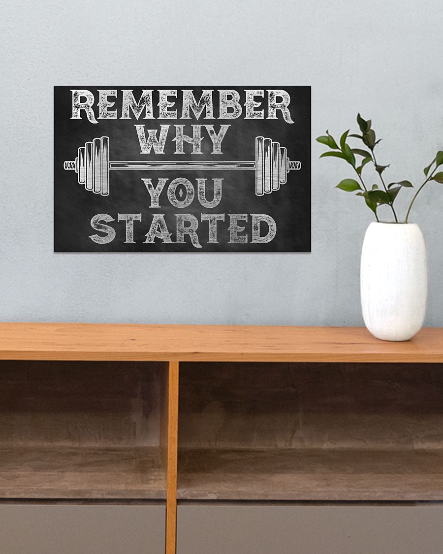 fitness remember why you started poster 3